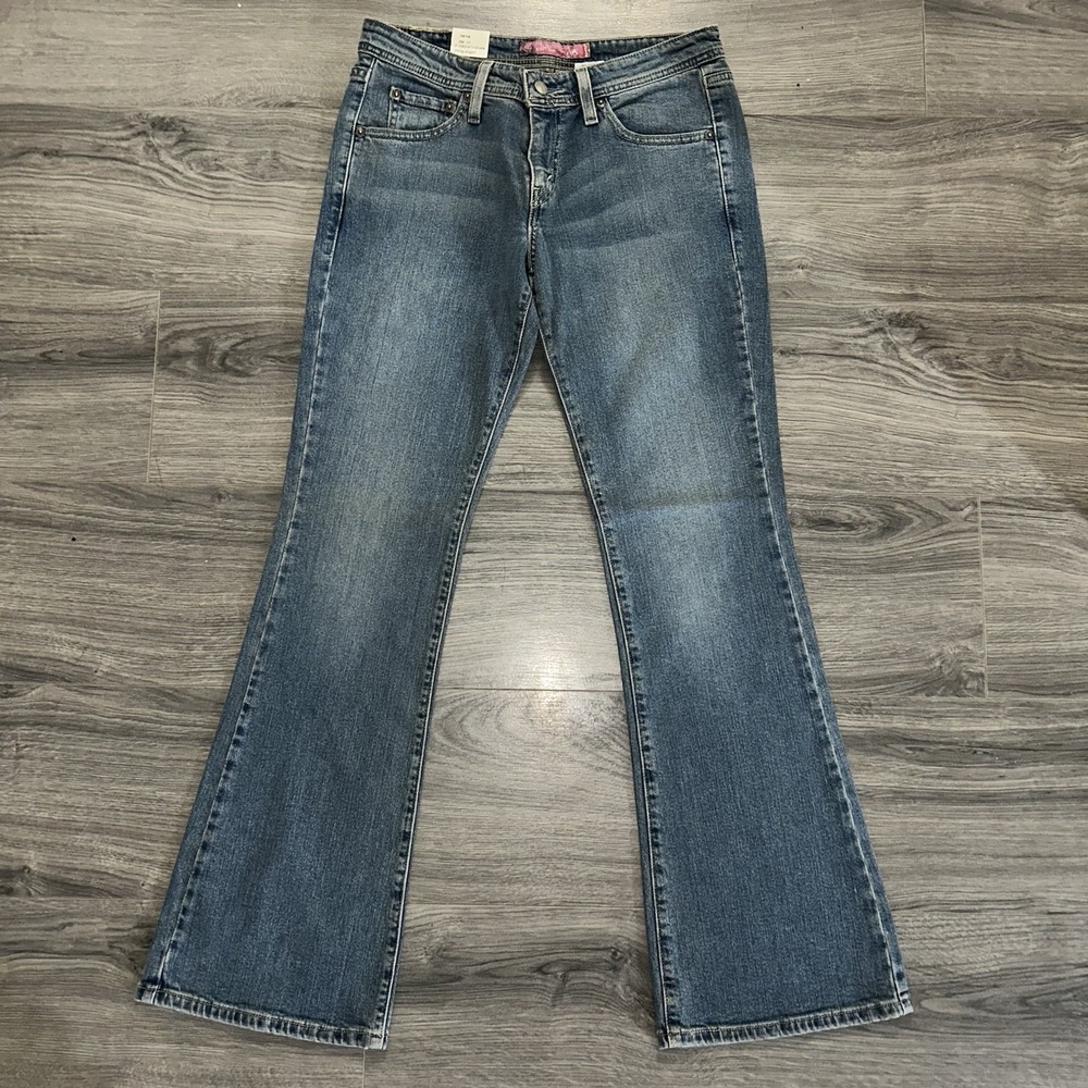 Levi's 518 Superlow Bootcut Jeans Y2K 2006 NWT Low Rise Flare Denim Women's 7
